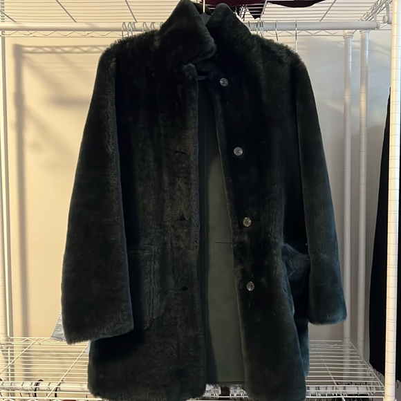 All Saints Serra Shearling Reversible Jacket - Picture 8 of 13